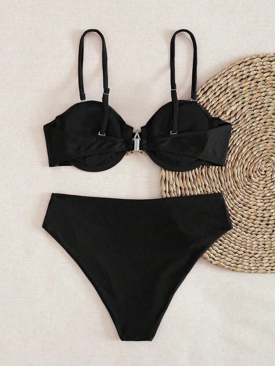 SHEIN DWUCZĘŚCIOWY STRÓJ KĄPIELOWY S09__M