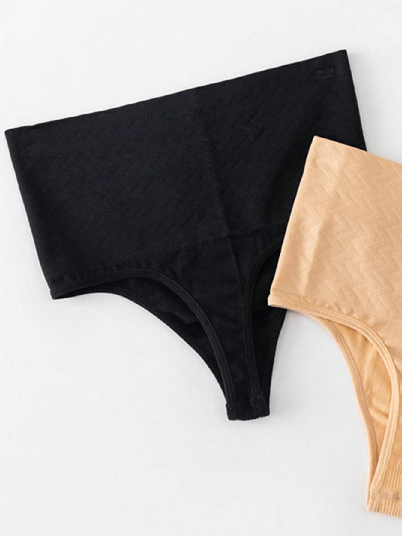 SHEIN CZARNE MODELUJĄCE MAJTKI WYSOKI STAN