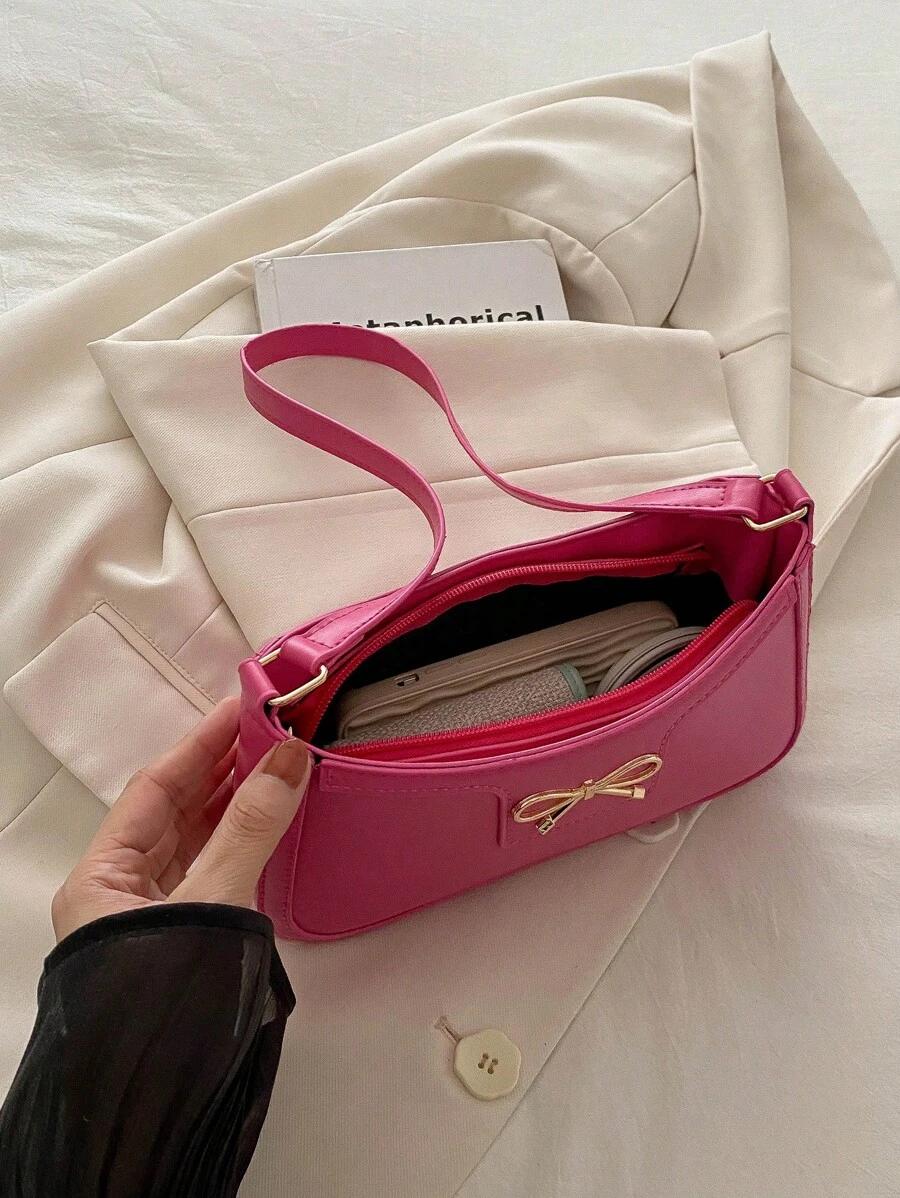 SHEIN RÓŻOWA TOREBKA KOKARDA S07__14X24