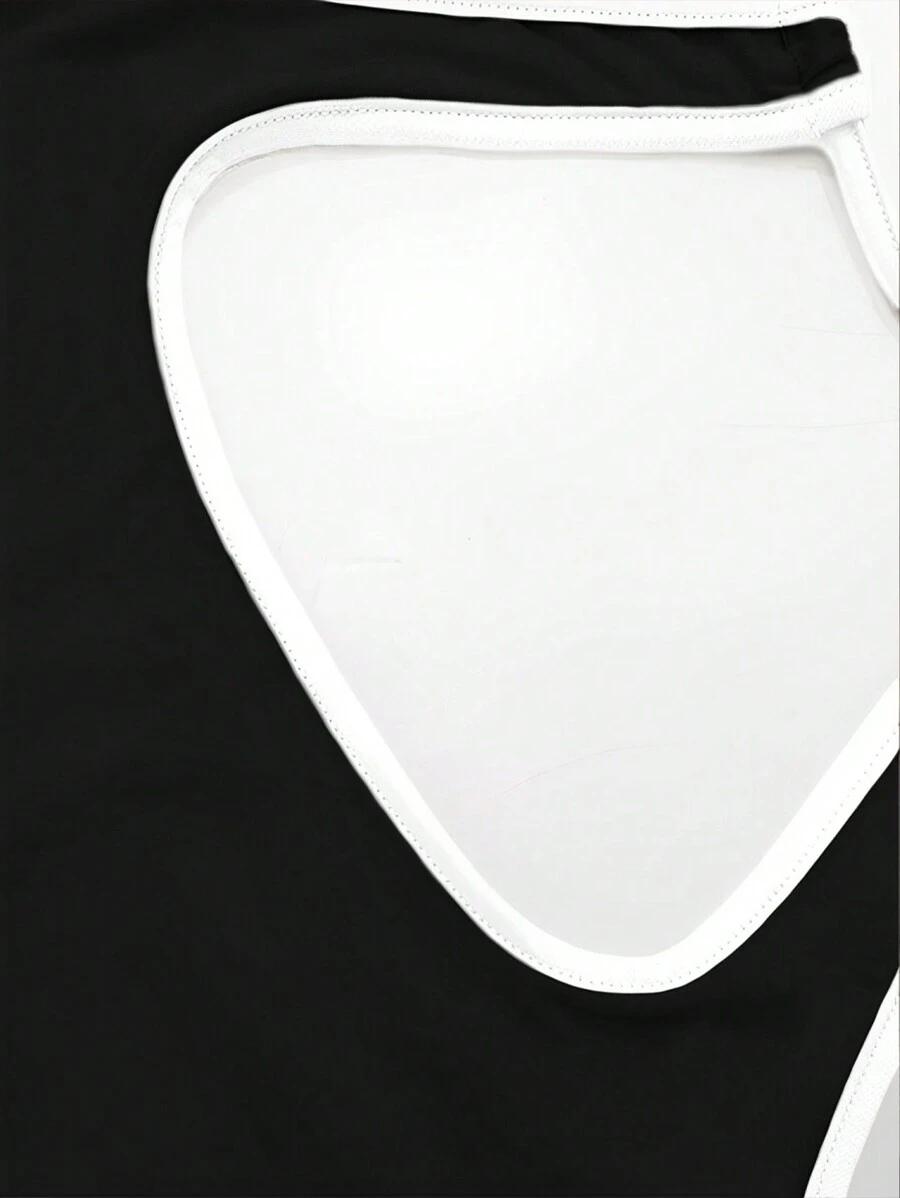 SHEIN CZARNY TOP BEZ RĘKAWÓW S06__M