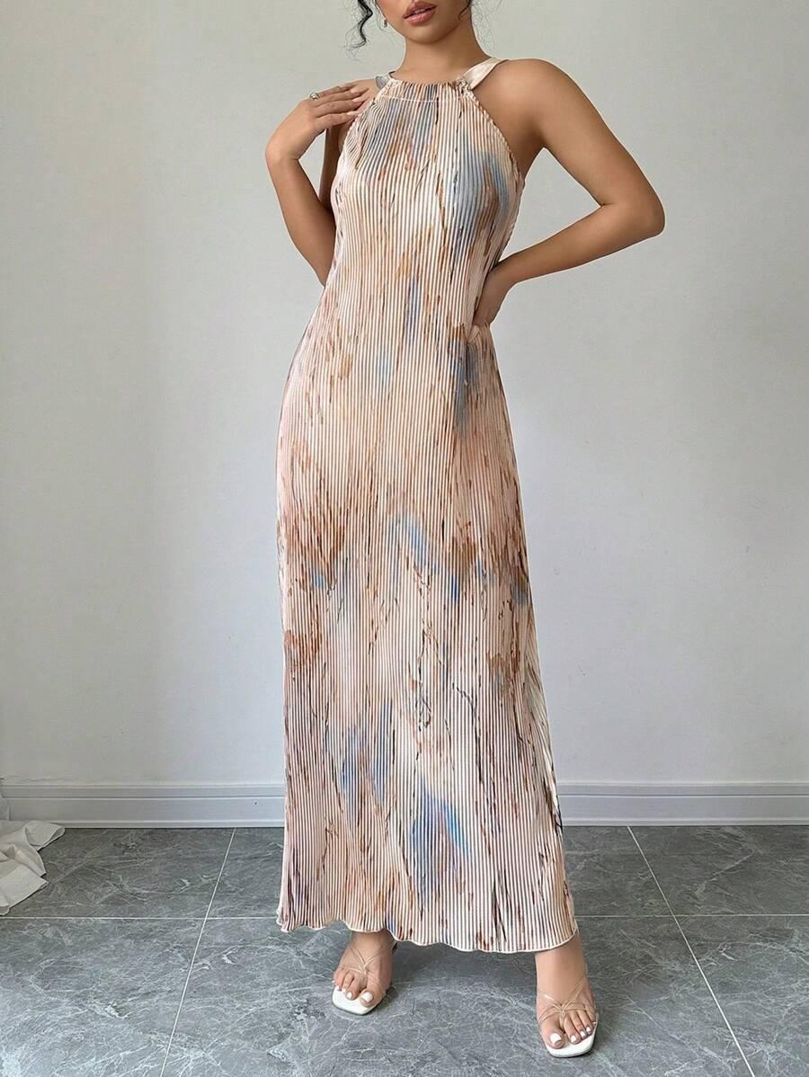SHEIN MAXI SUKIENKA BEZ RĘKAWÓW S09__S