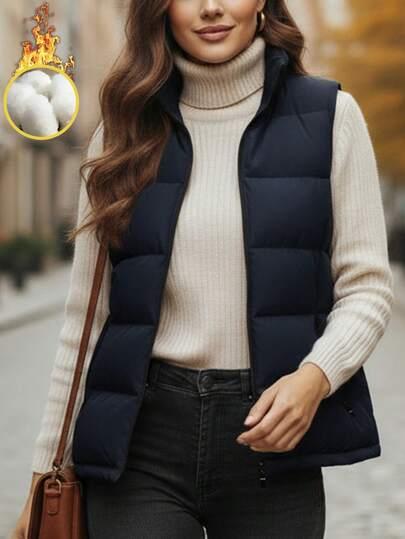 SHEIN GRANTOWA PIKOWANA KAMIZELKA ZAMEK W01__XS