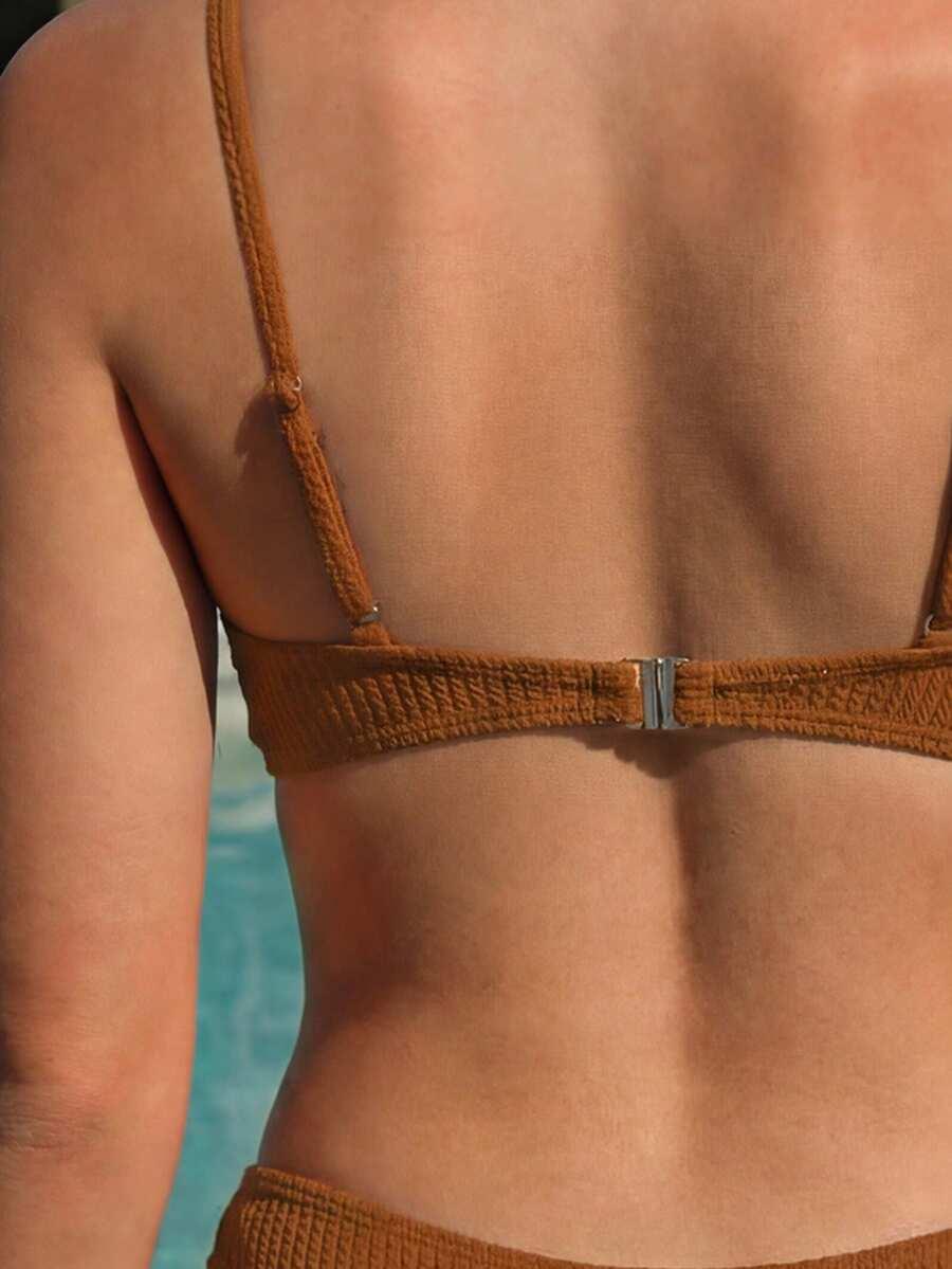 SWIM MOD BRĄZOWY DWUCZĘŚCIOWY STRÓJ KĄPIELOWY S09__L