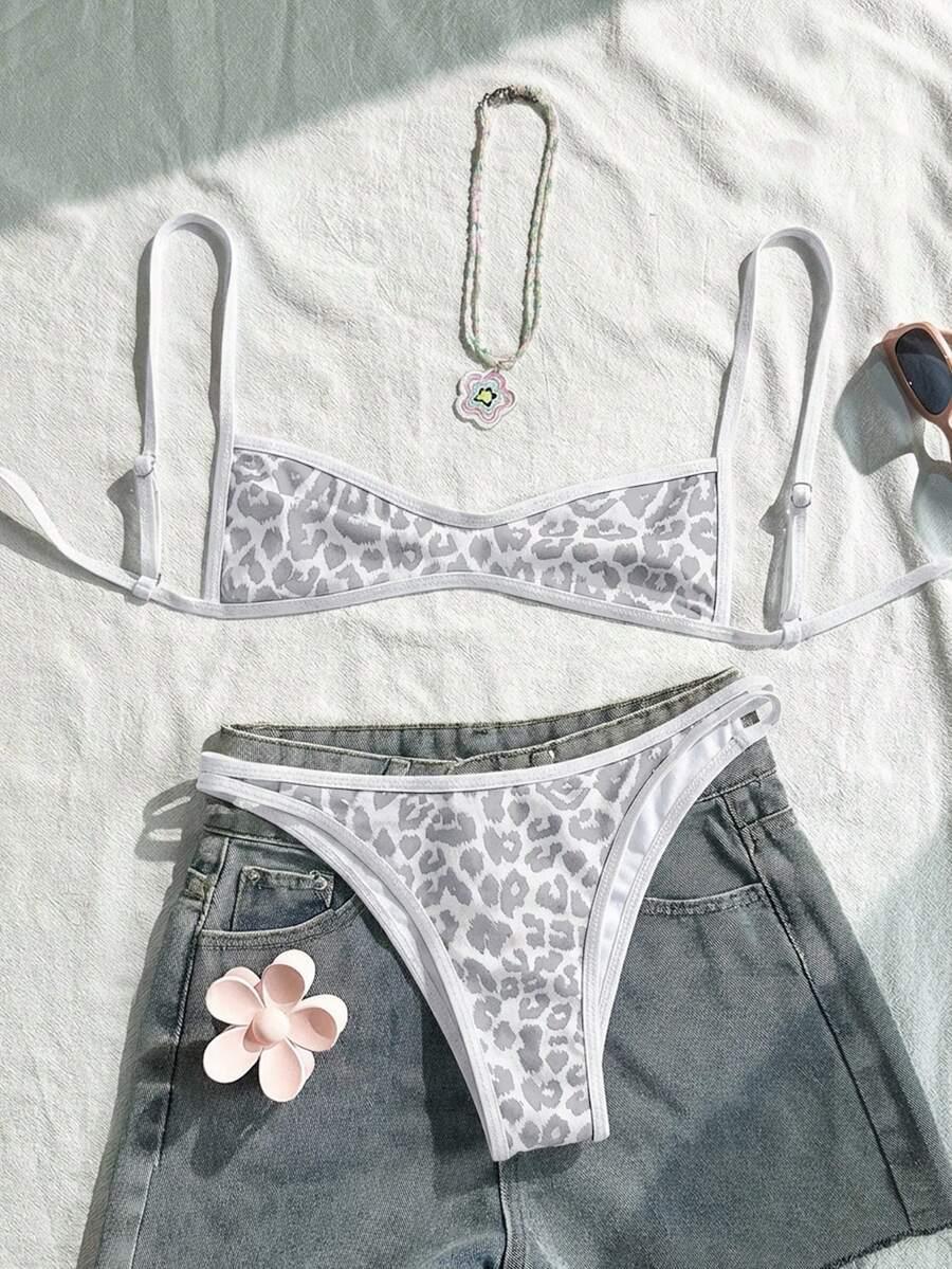 SWIM MOD DWUCZĘŚCIOWY STRÓJ KĄPIELOWY ANIMAL PRINT S09__XXS