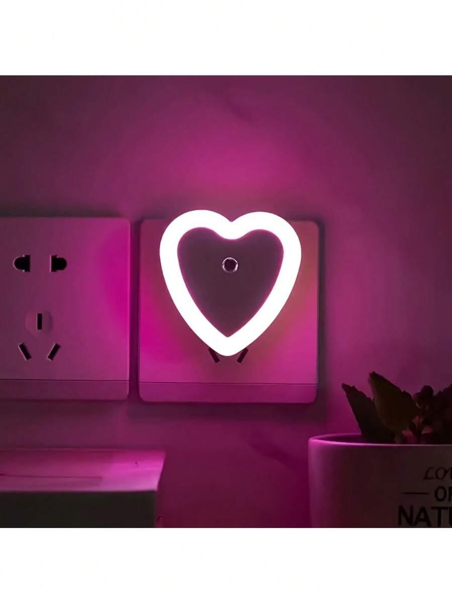 SHEIN RÓŻOWA LAMPKA SERCE 4-PACK S07