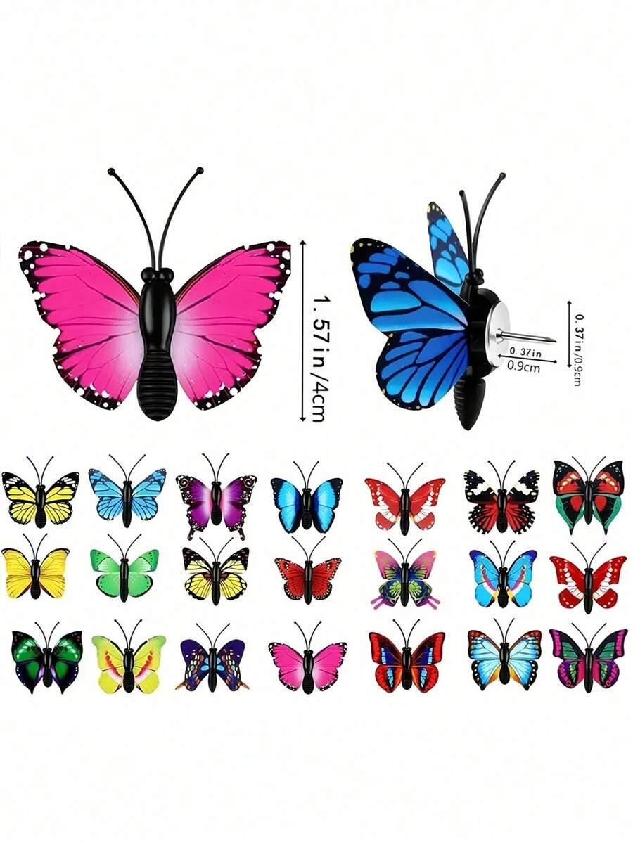 SHEIN SPINKI WZÓR MOTYL 9-PACK S07