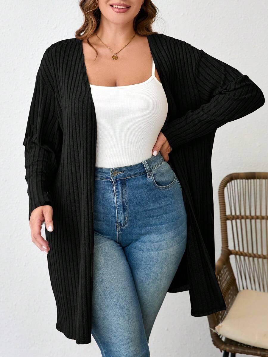 SHEIN CZARNA NARZUTKA CASUAL S06__48