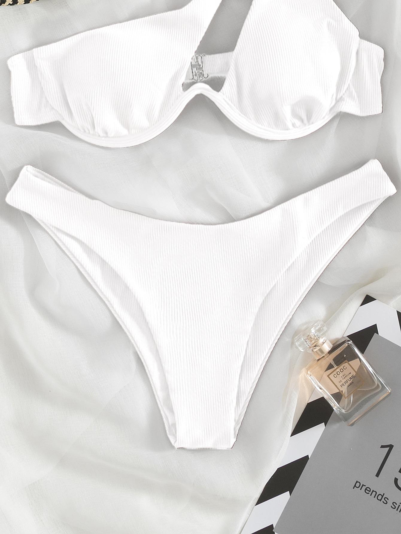 SHEIN DWUCZĘŚCIOWY STRÓJ KĄPIELOWY S09__L
