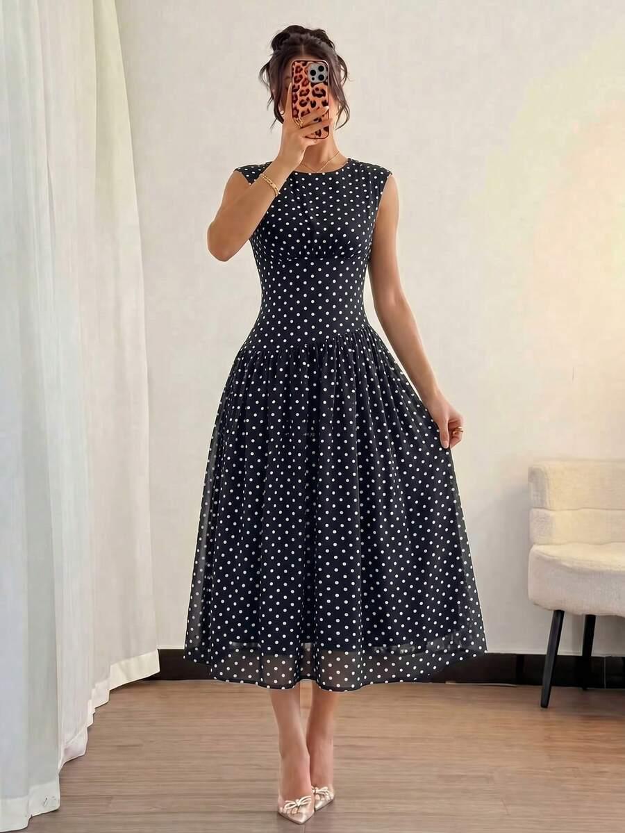 MODELYN CZARNA MIDI SUKIENKA S09__L