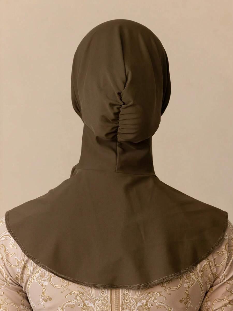 SHEIN BRĄZOWA CHUSTA NA GŁOWĘ HIJAB S07