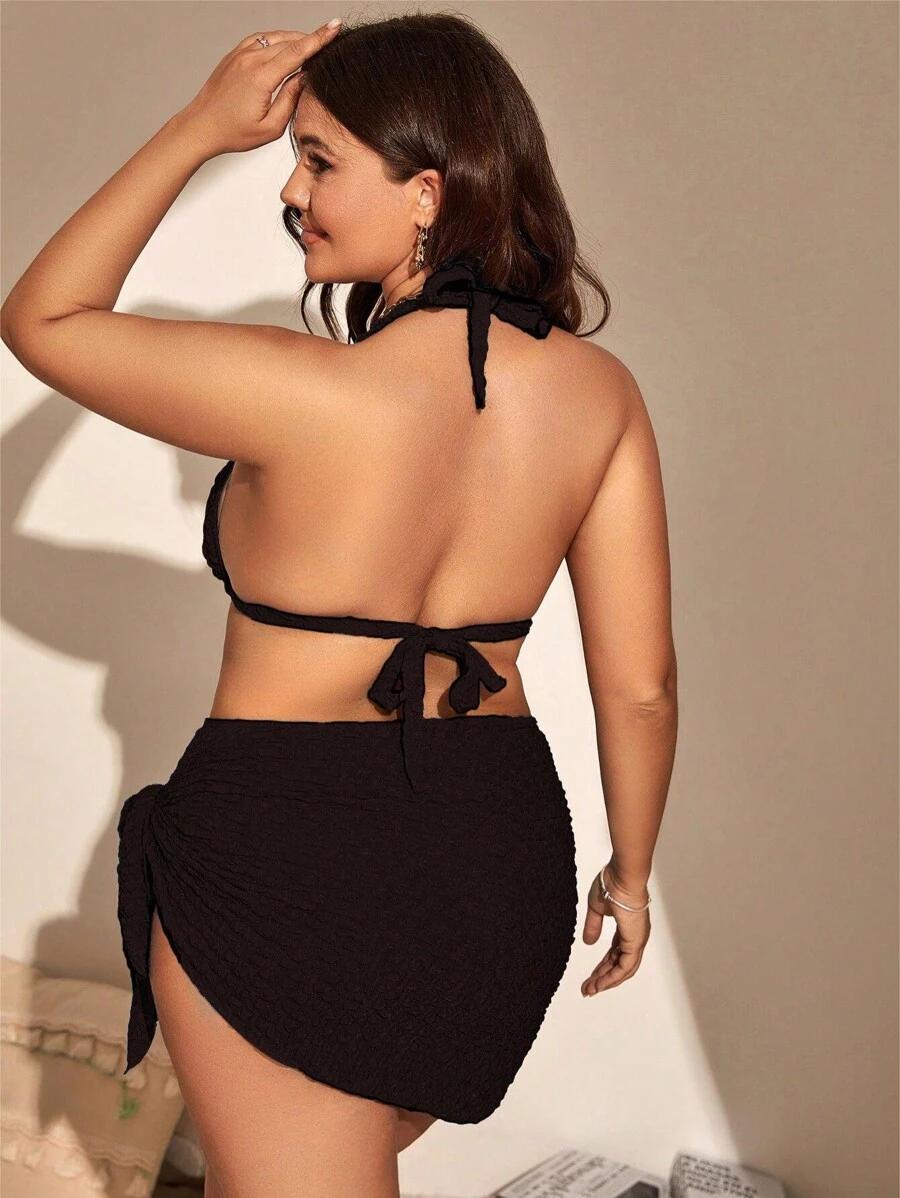 SHEIN DWUCZĘŚCIOWY STRÓJ KĄPIELOWY NARZUTKA S09__46