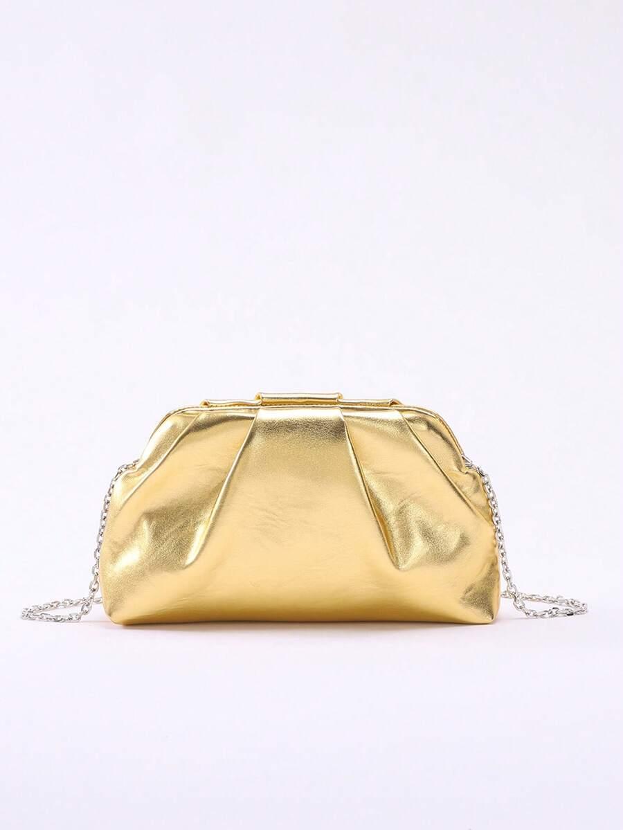 SHEIN ZŁOTA TOREBKA KOPERTÓWKA S07__27X6,5X16CM
