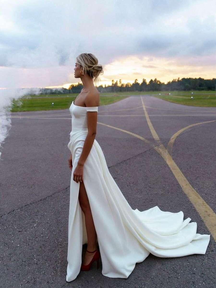 SHEIN BIAŁA SUKNIA ŚLUBNA S06__36