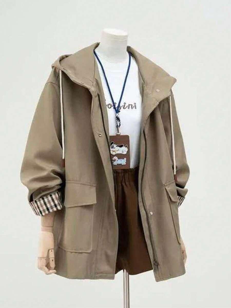 SHEIN ZIELONA KURTKA KAPTUR W01__XXL