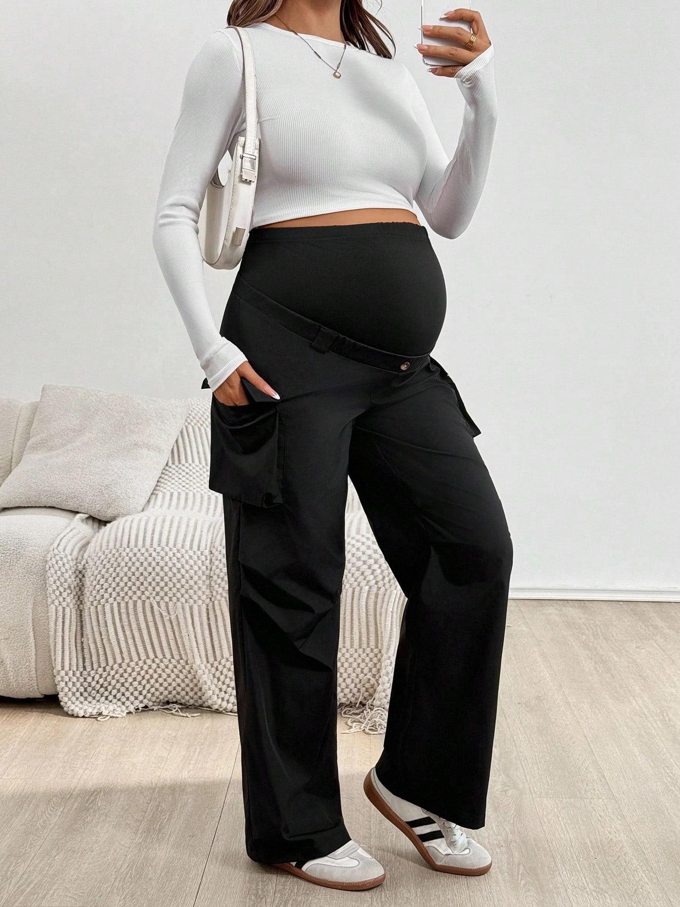 SHEIN CZARNE SPODNIE BOJÓWKI S06__XL