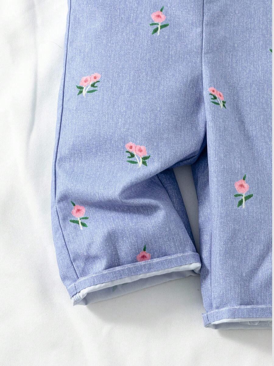 SHEIN KOMBINEZON WZÓR KWIATY S06__74/80
