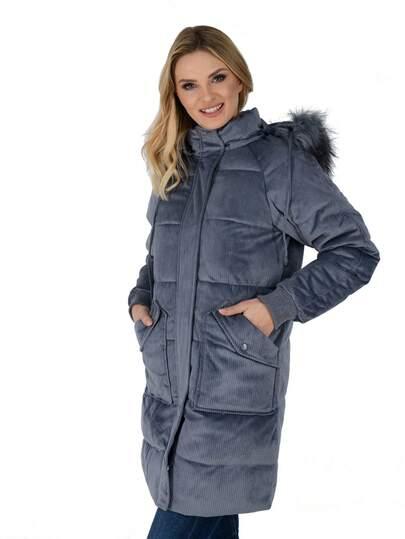 SHEIN SZARA PIKOWANA KURTKA W01__M