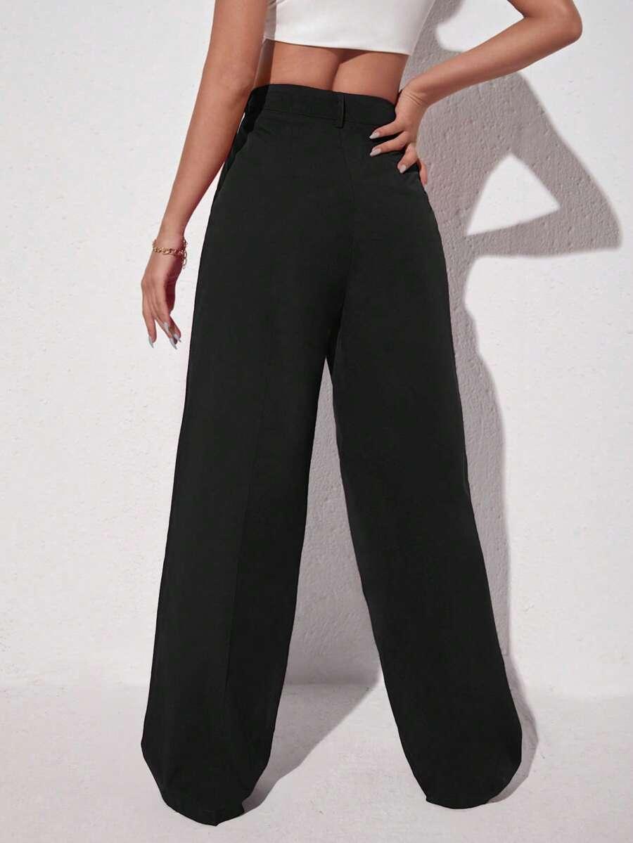 EURMUSE CZARNE SPODNIE CASUAL S06__S