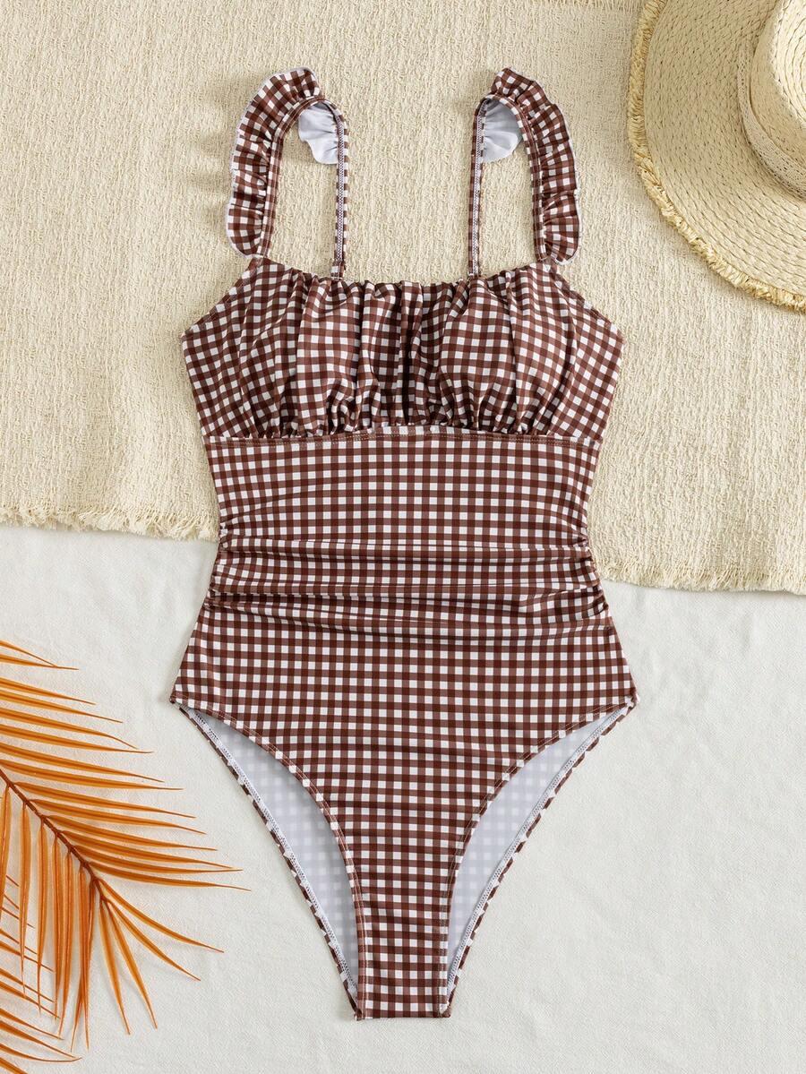 SWIM MOD JEDNOCZĘŚCIOWY STRÓJ KĄPIELOWY KRATKA S09__XL