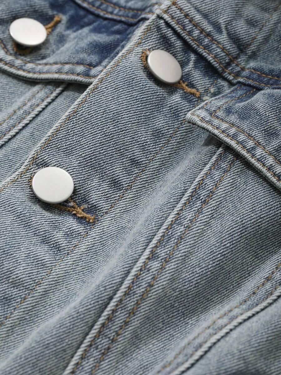 LIVESSO KOMBINEZON JEANS GUZIKI S06__XL