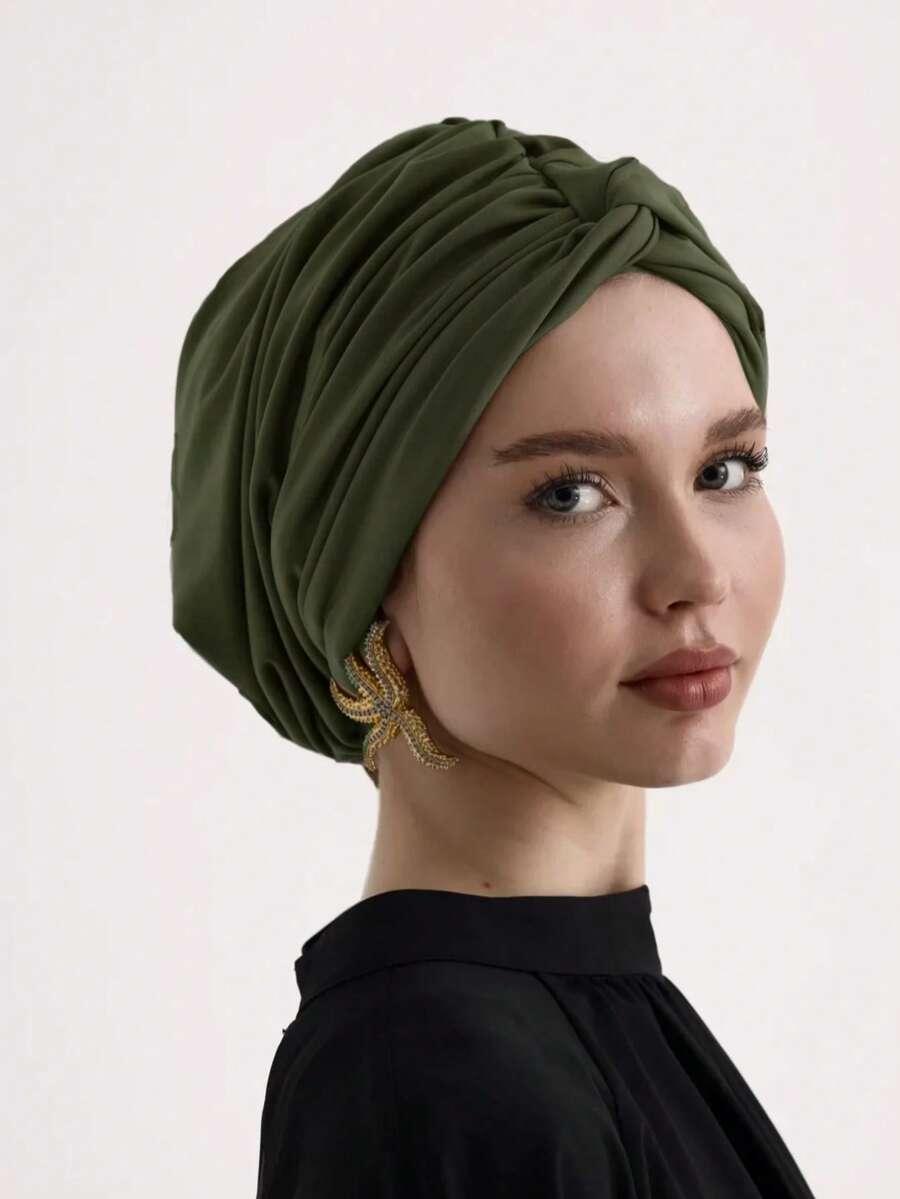 SHEIN ZIELONY TURBAN NA GŁOWĘ S07