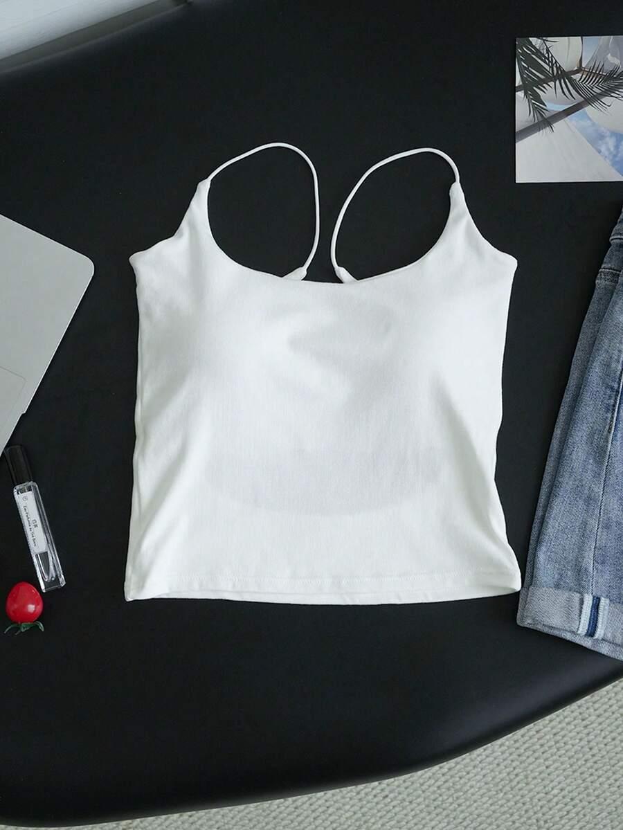SHEIN BIAŁY TOP ODKRYTE PLECY PK01__XS