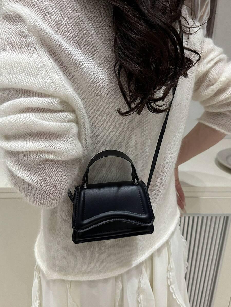 SHEIN CZARNA MINI TOREBKA S07__13,5X9