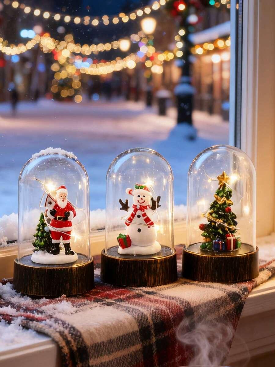 SHEIN ŚWIĄTECZNA FIGURKA LED BDD__9CM