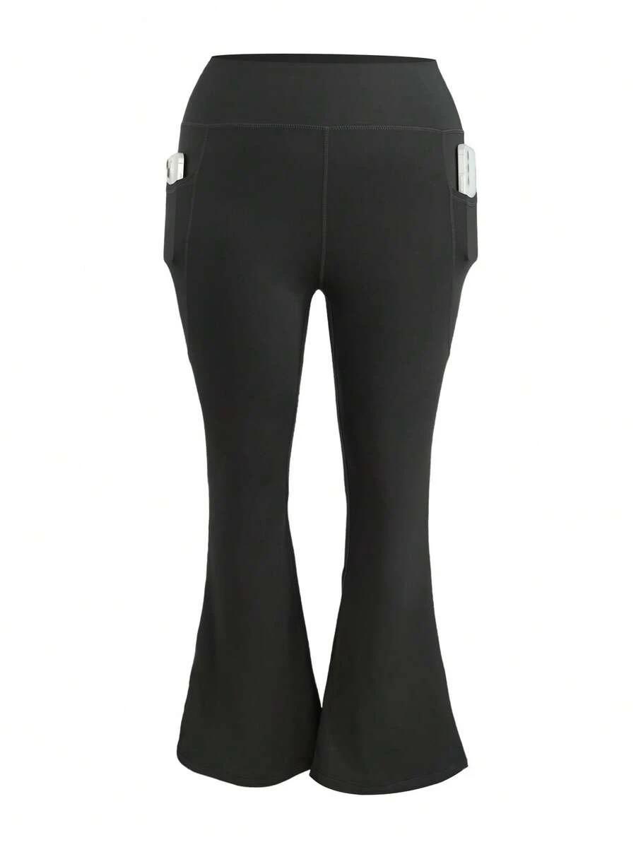SHEIN CZARNE SPODNIE DZWONY S06__52