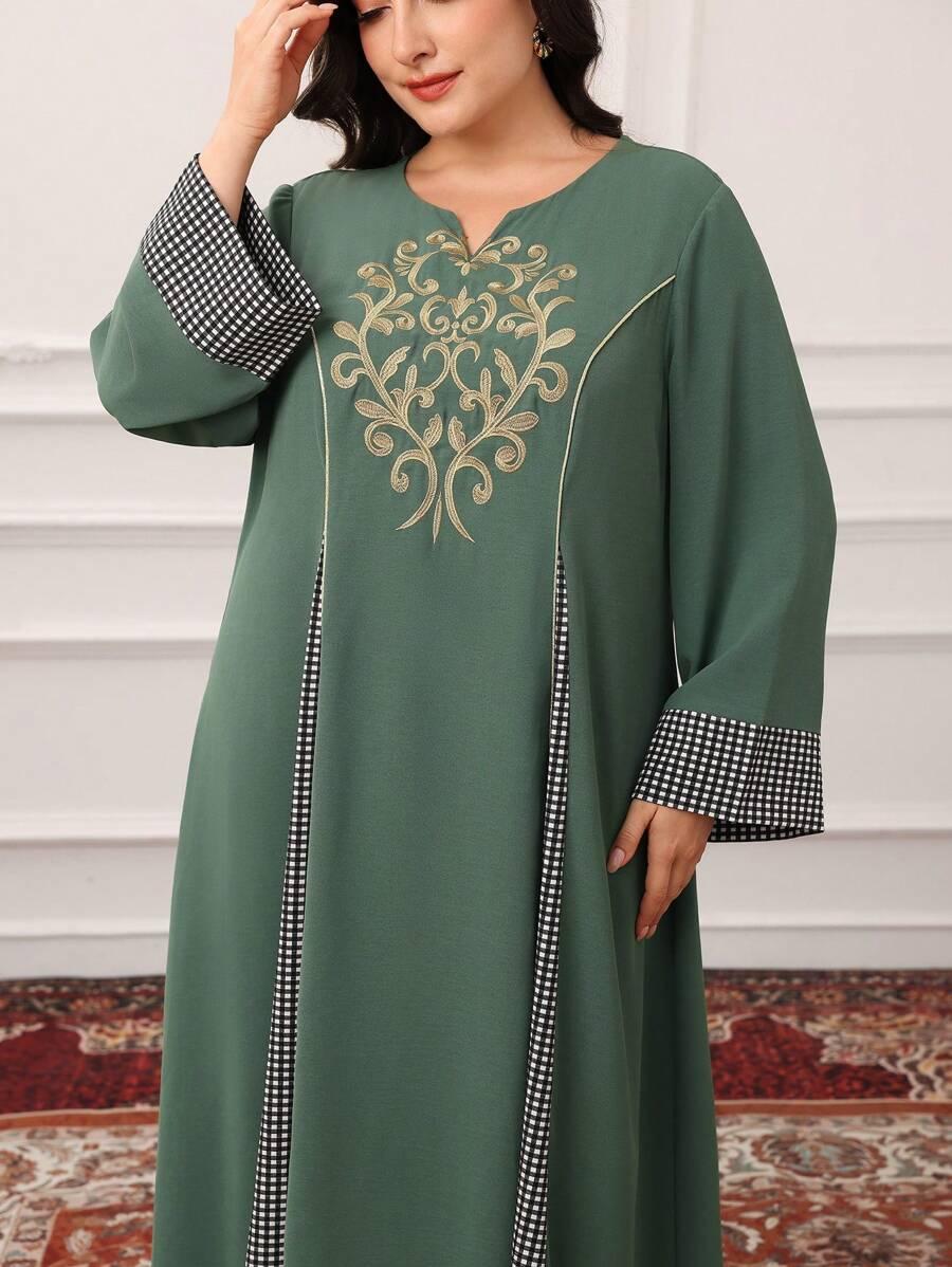 AL NAJMA ZIELONA SUKIENKA MAXI PRINT S06__52