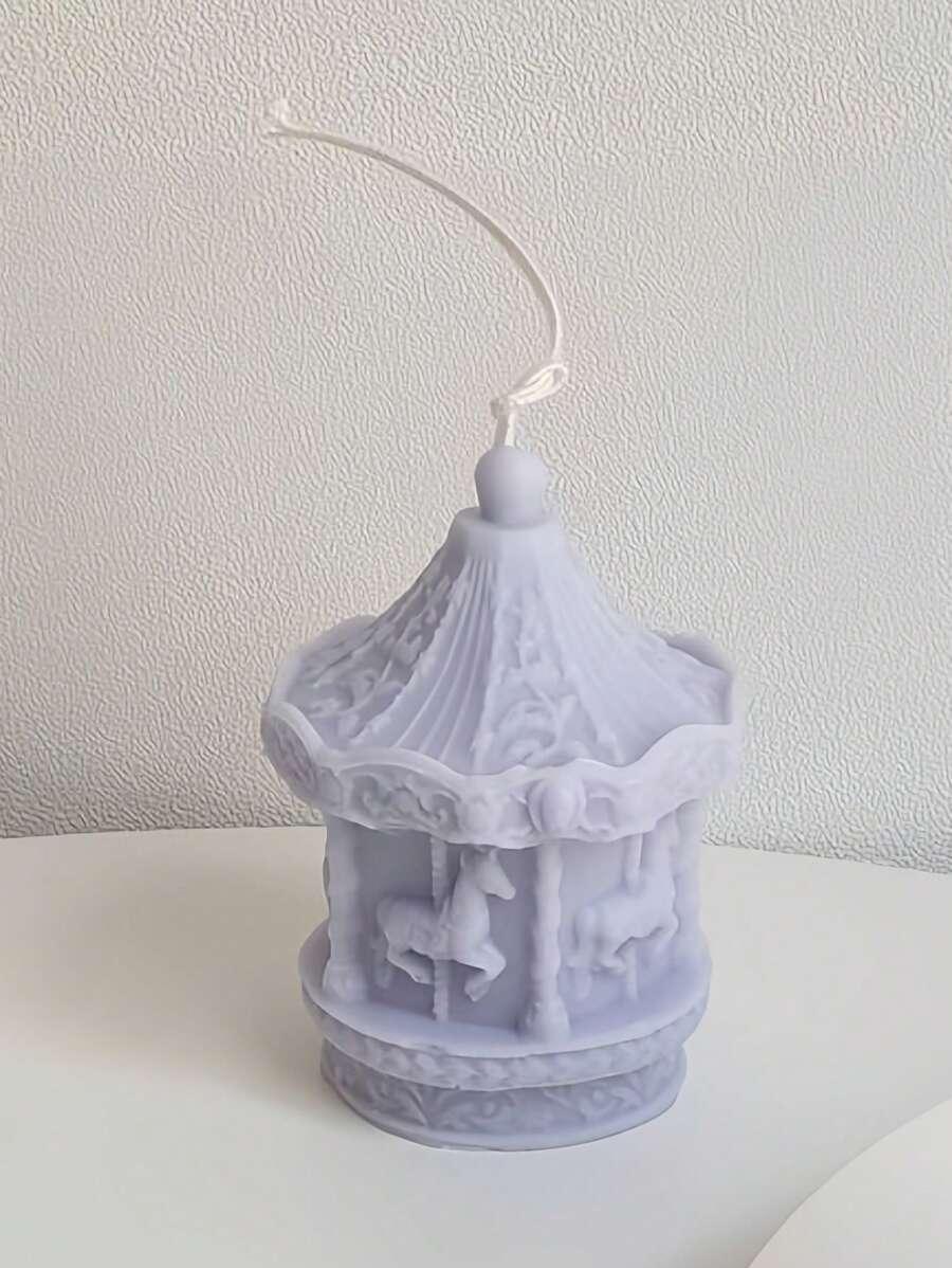 SHEIN NIEBIESKA ŚWIECA ZAPACHOWA S07__7X9CM