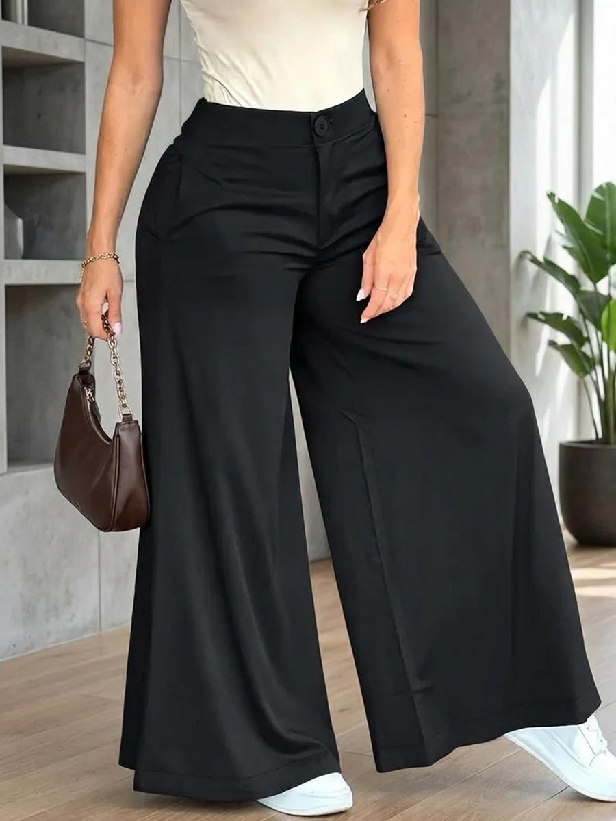 SHEIN CZARNE SPODNIE CASUAL S06__L