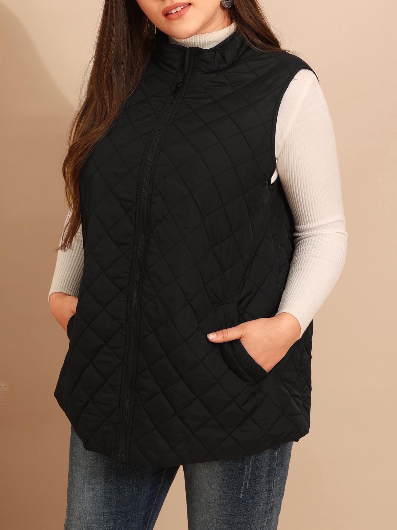 SHEIN CZARNA KAMIZELKA BEZRĘKAWNIK S06__54