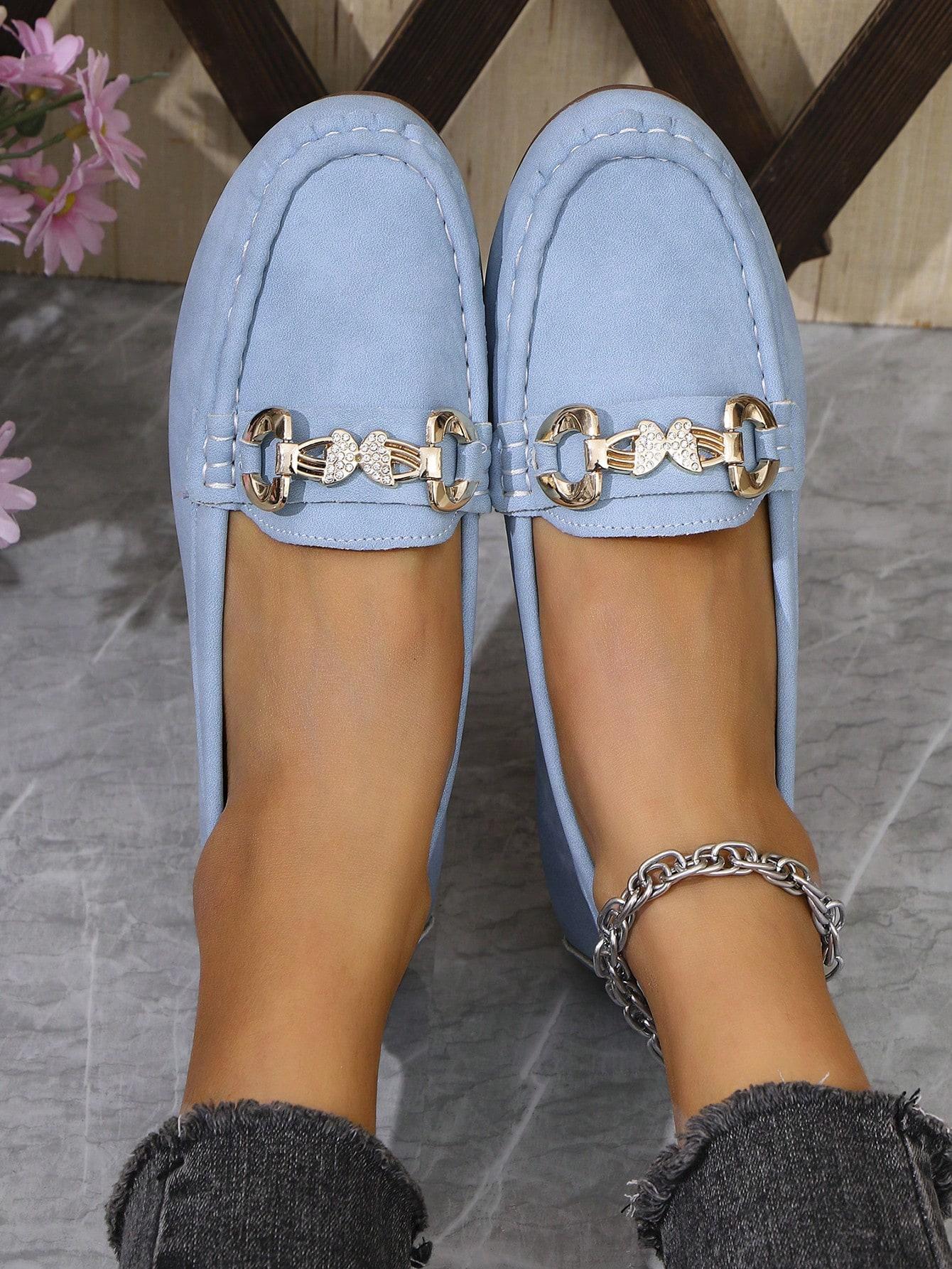 SHEIN NIEBIESKIE MOKASYNY ZDOBIENIE S06__40,5