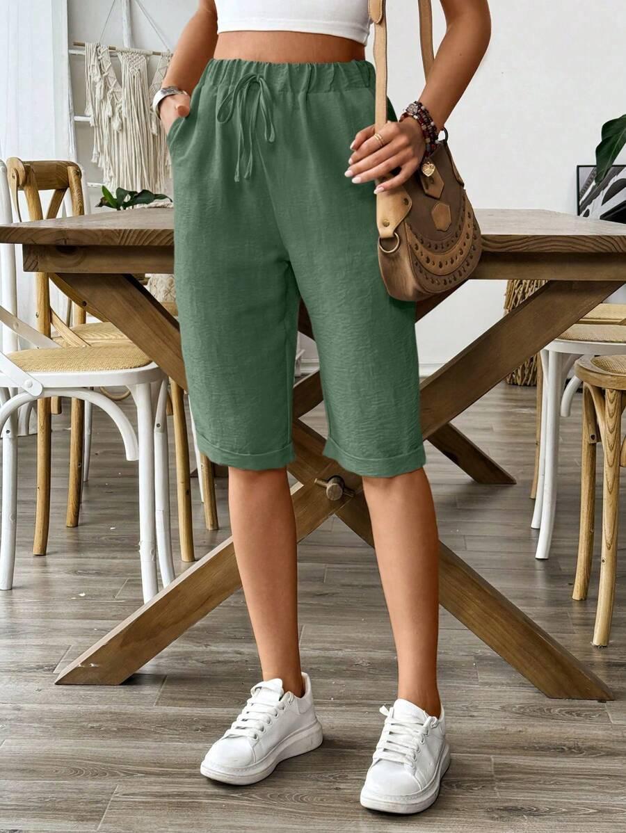 BREEZAYA ZIELONE SPODENKI KIESZENIE S06__L