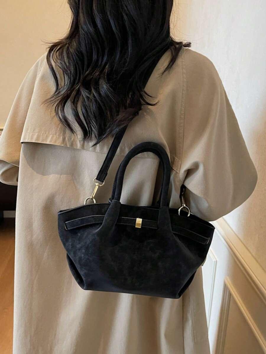 SHEIN CZARNA TOREBKA NA RAMIĘ S07__30X16X10