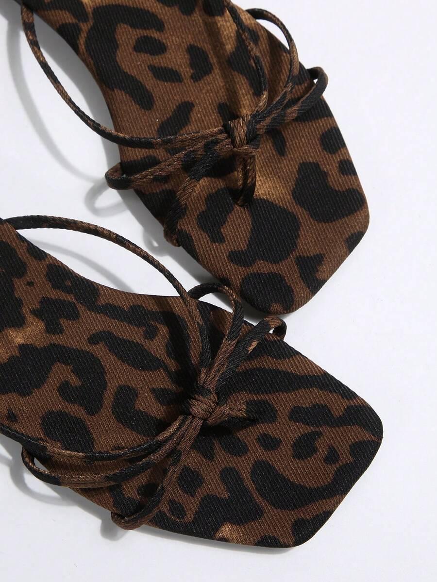 SHEIN KLAPKI ANIMAL PRINT CASUAL S06__36,5