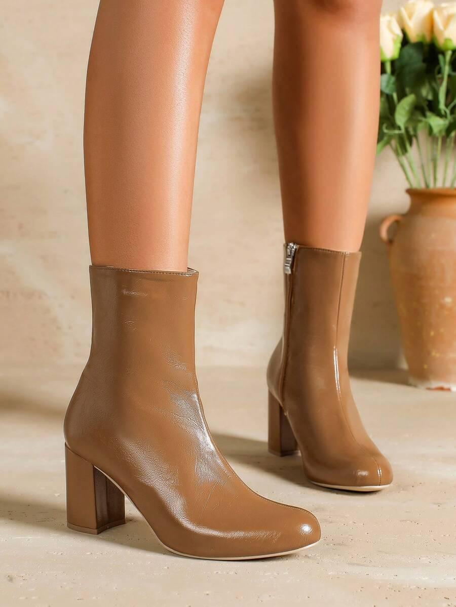 SHEIN BRĄZOWE BOTKI OBCAS W01__42