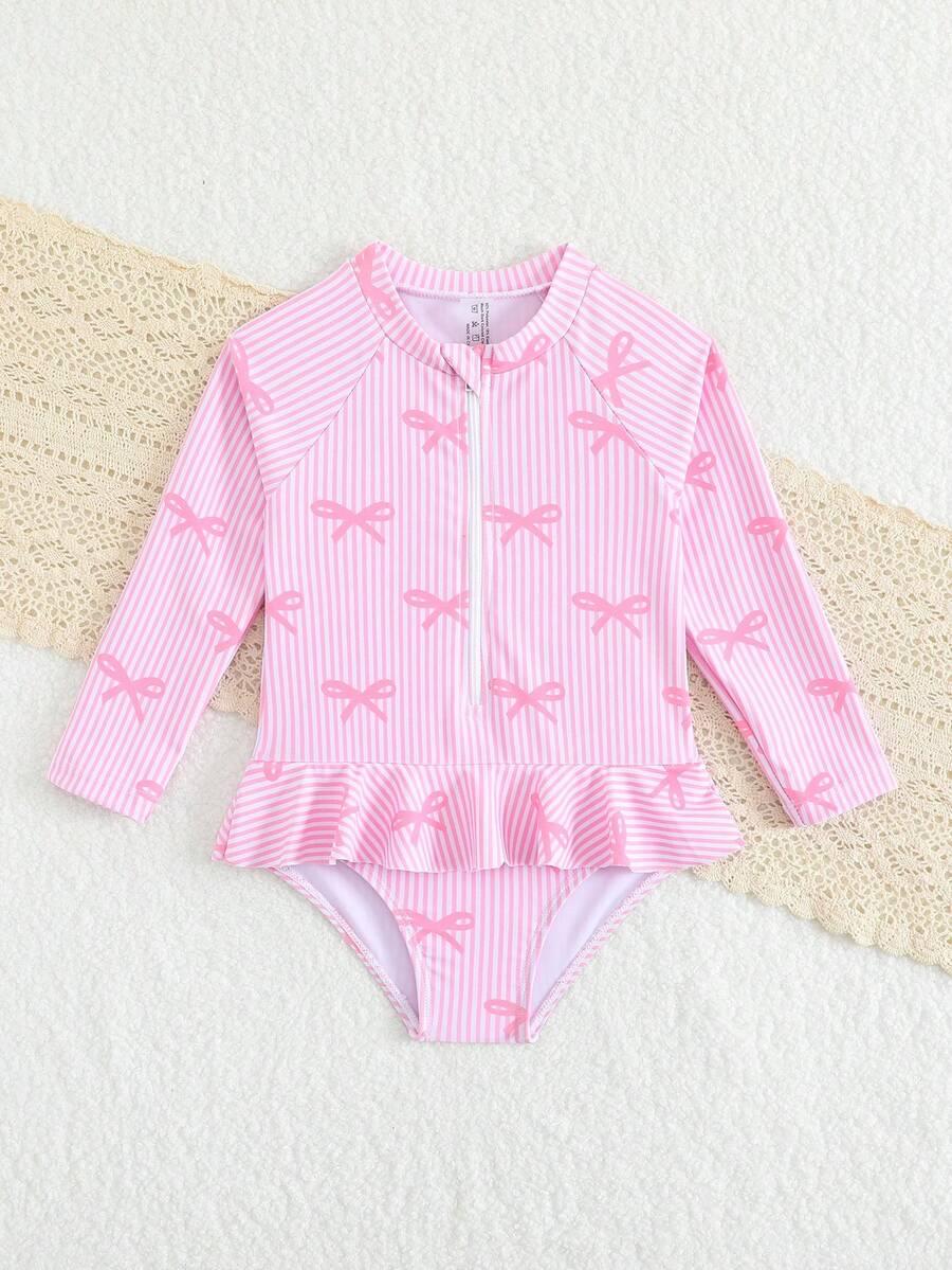 SHEIN JEDNOCZĘŚCIOWY STRÓJ KĄPIELOWY FALBANA S09__98/104