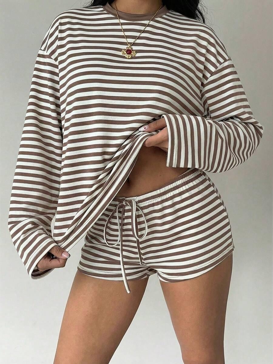 SHEIN KRÓTKIE SPODENKI PASKI S06__S