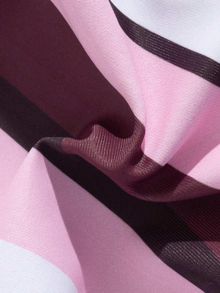 SHEIN DWUCZĘŚCIOWY STRÓJ KĄPIELOWY PASKI S09__M