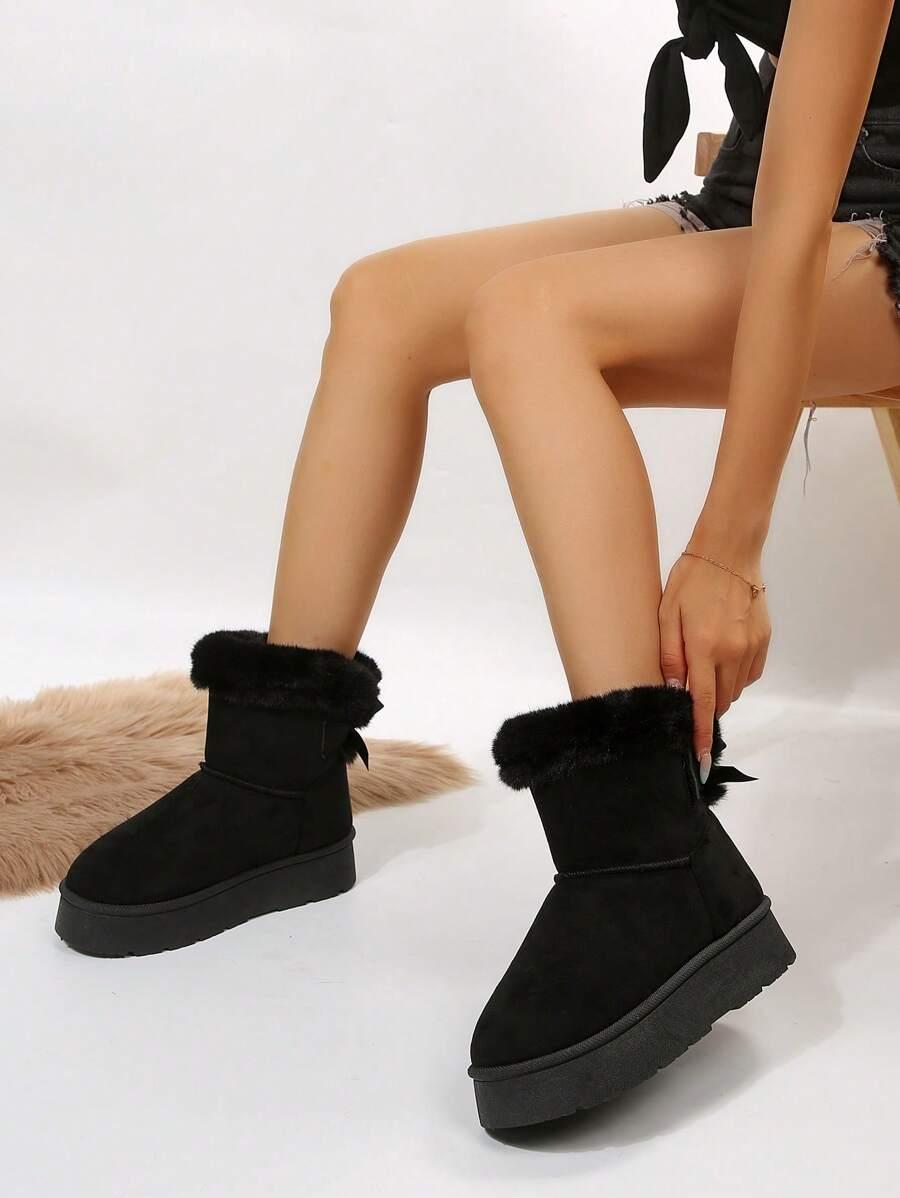 SHEIN CZARNE ŚNIEGOWCE FUTERKO W01__39,5