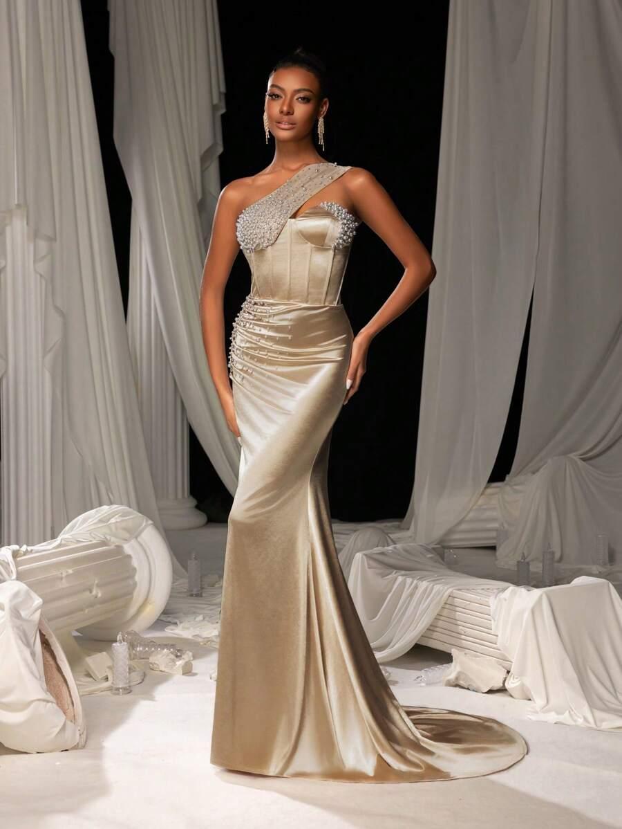 SHEIN MAXI SUKIENKA ZDOBIENIE S06__L