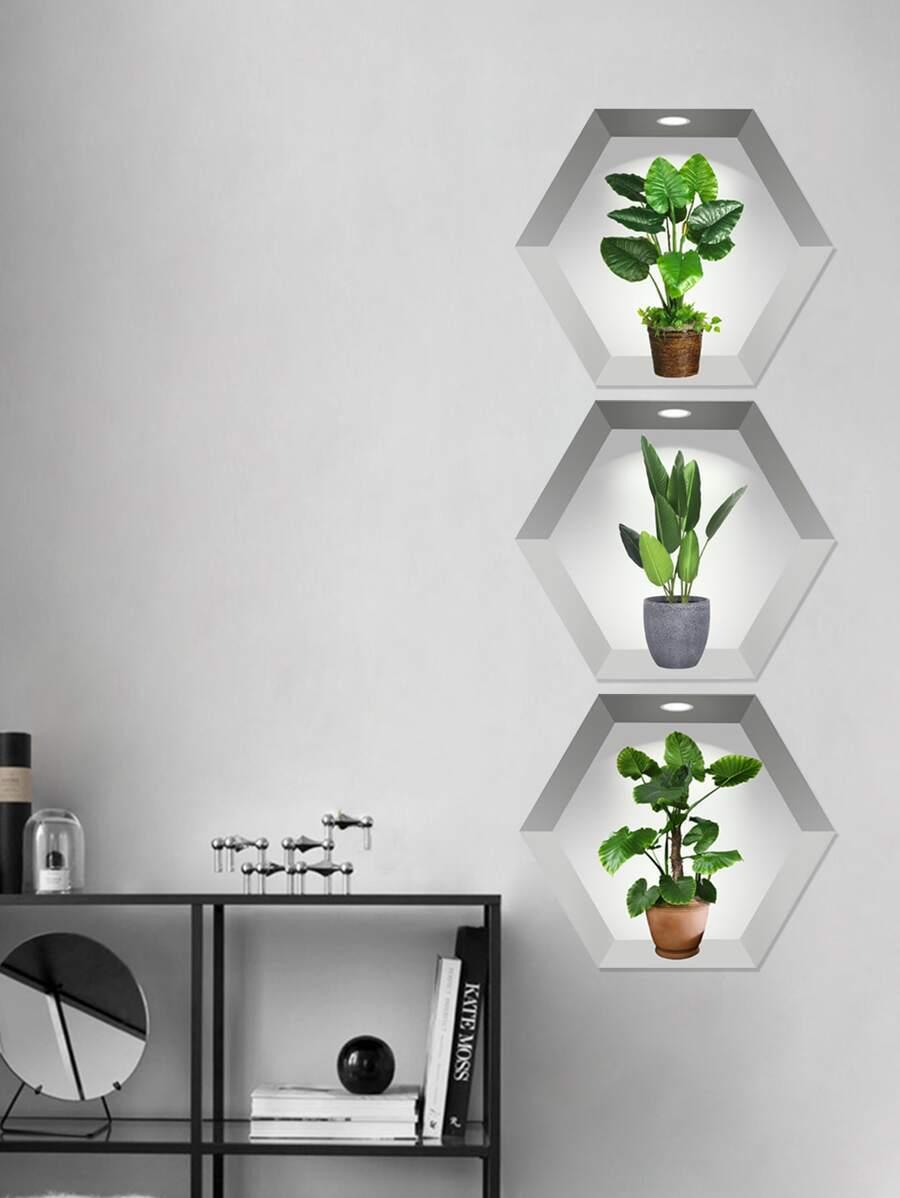 SHEIN PLAKAT NA ŚCIANĘ 3-PACK S07__25X28