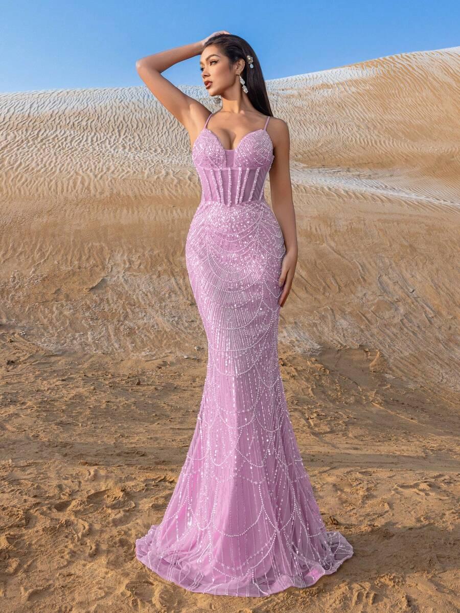 FAERIESTY FIOLETOWA MAXI SUKIENKA S06__L
