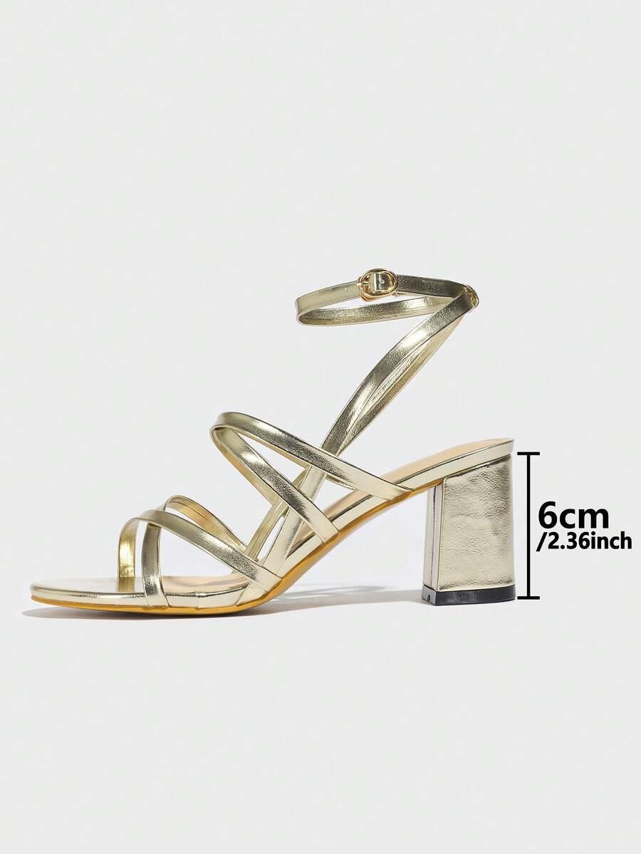 SHEIN ZŁOTE SANDAŁY OBCAS S06__39
