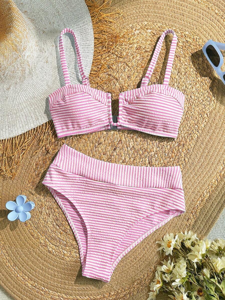 SHEIN DWUCZĘŚCIOWY STRÓJ KĄPIELOWY S06__M