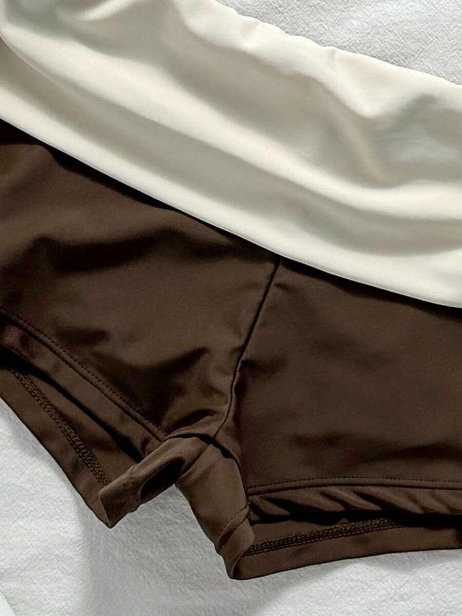 SHEIN DWUCZĘŚCIOWY STRÓJ KĄPIELOWY S09__L