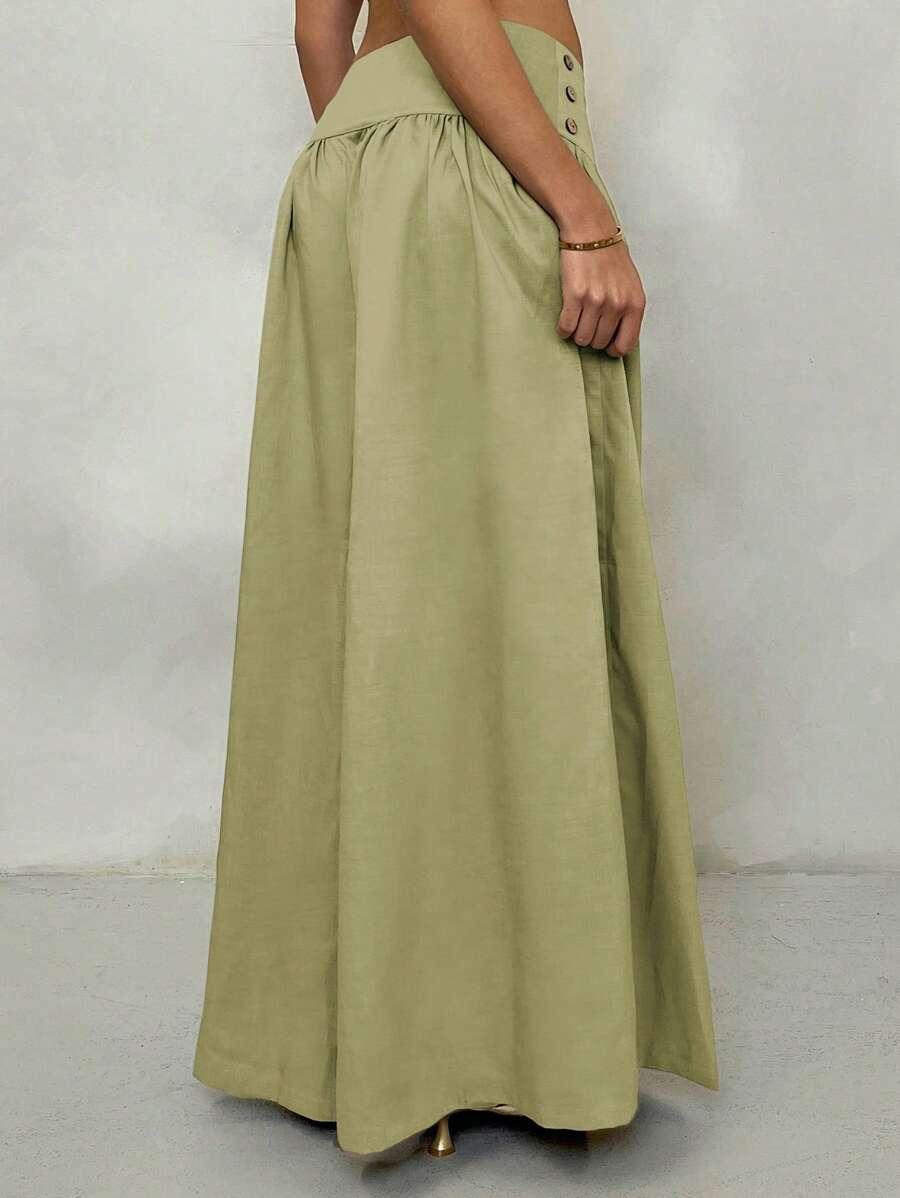 GLAMINE ZIELONE PROSTE SPODNIE S06__L
