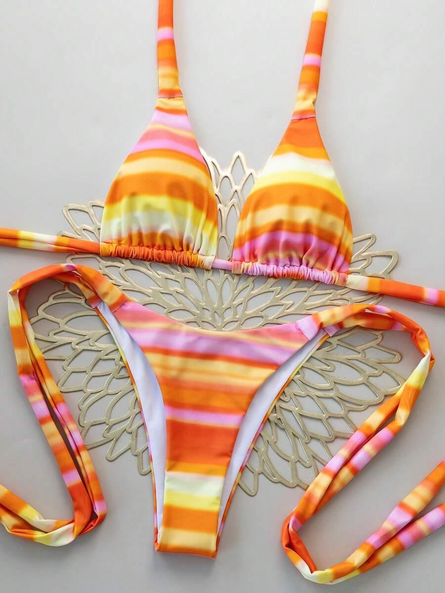 SHEIN DWUCZĘŚCIOWY STRÓJ KĄPIELOWY S09__L